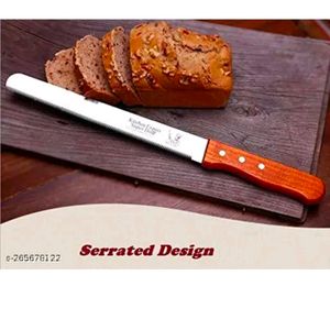 Bread Cutting Knife With Sharp Stainless Steel Sli