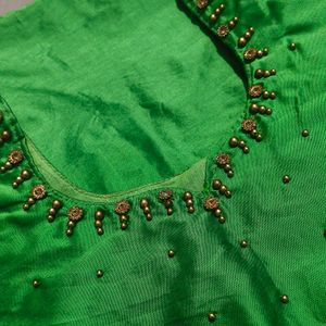 Onam Blouse 💚with Bead Work🥰