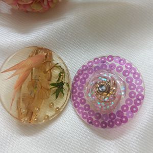 Handmade Resin Saree Pins