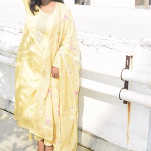 Yellow Kurti Set For Women