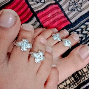 Artificial Silver Toe Ring