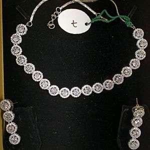 American Diamond Necklace Jewellery