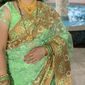 Heavy  Sarees For Bride  And Nwely