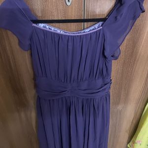 A Beautiful Purple Knee Length Dress