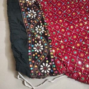 Gujrati Ethnic Skirt With Heavy Embroidery