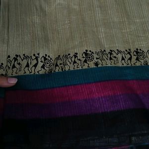 Khadi Look Saree