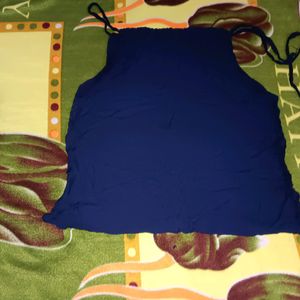 Blue Helter Neck Top