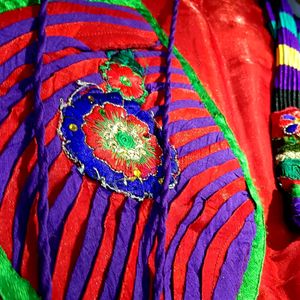 RED AND GREEN Embroidered SUIT On Eid