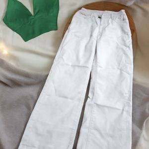 Straight Fit Wide Leg Jeans Pant