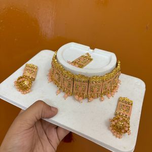 Peach Jewellery Set