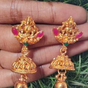 Goddess Lakshmi Devi Earrings.