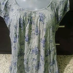 Coquette Floral Cotton Top