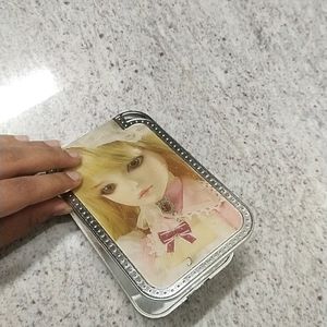 Doll Face Mirror Flip With Comb.