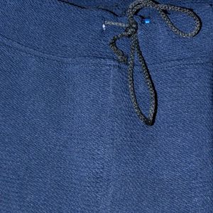 Men Navy Blue Track Pant