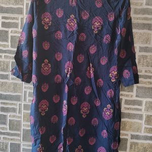 Blue Kurti.Size : L