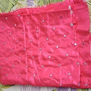 Blouse Material With Mirror Work