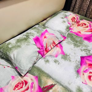 Combo Off❗️( 2 Price Drop Bed sheet + Peach Kurta)