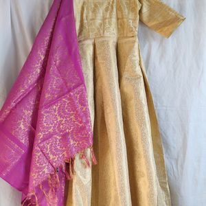 Golden Anarkali