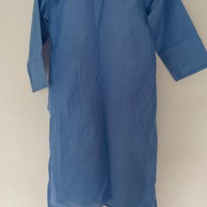 Blue Chikenkari Kurti