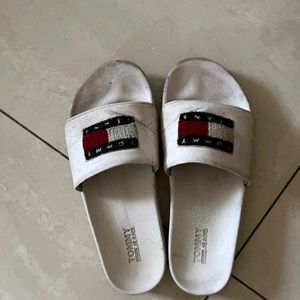 Original Tommy Hilfiger White Sliders