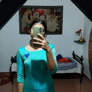 Seagreen festive Kurti