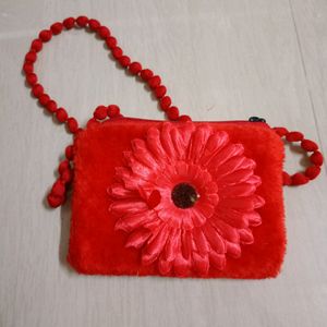 Red Fur Slingbag