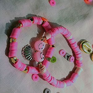 Handmade Fimo Beads Bracelet