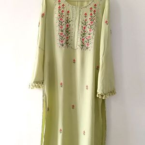 Embroidered Kurta Suit Set