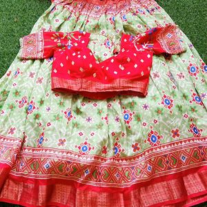 Parrot Green Lehenga Choli