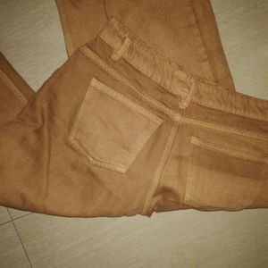 Tan Brown Wide Jeans (28-30)