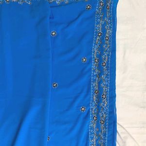 Sky Blue Saree