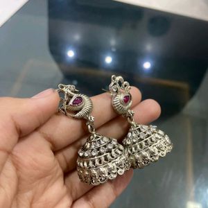 Good Health Itis Indian Culture Earrings In Silver