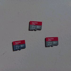 Sandisk 32GB Memory Card (3 Pieces)