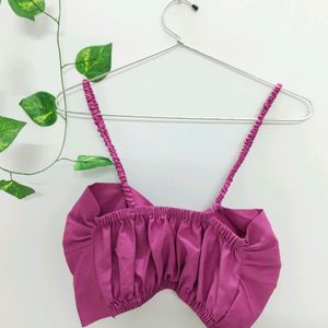 Pink Front Knot Bralette