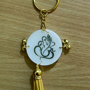 Ganesha Keychain _Round