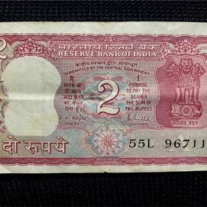 2 Rupees Old Currency Signed By Sri. Manmohan Singh