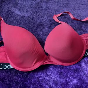 Red Padded Bra