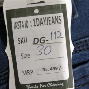 DG-112 Size-30 Slim Jeans