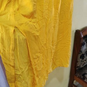 Yellow Maxi Anarkali Dress Bust Fits 36 L-54