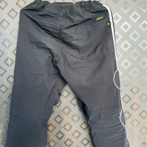 Men Striped Black Track Pant