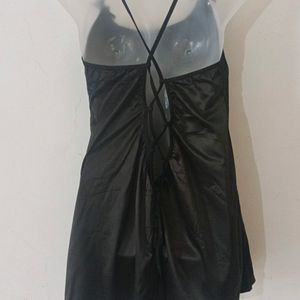 SEXY BLACK NIGHT WEAR DRESS