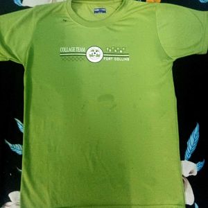 Green Casual Men T-shirt