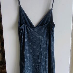Blue Bandana Print Dress