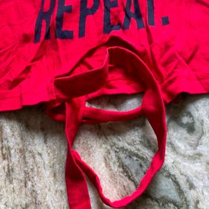 Red Crop Top