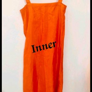 Orange Colour Gown