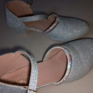 Silver Coloured Footwear