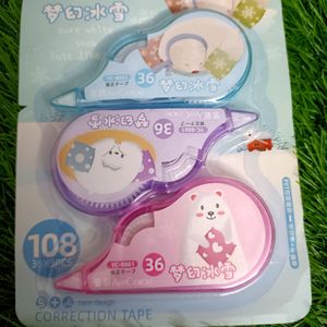 Set Of 3 Correction Tapes