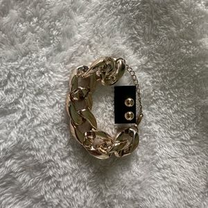 Golden Bracelet With Studs