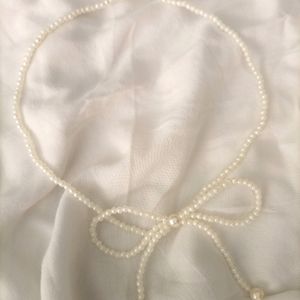 🎀Ribbon Pearl Necklace 🎀