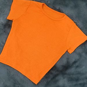 Casual Wear Orange Crop Top ...